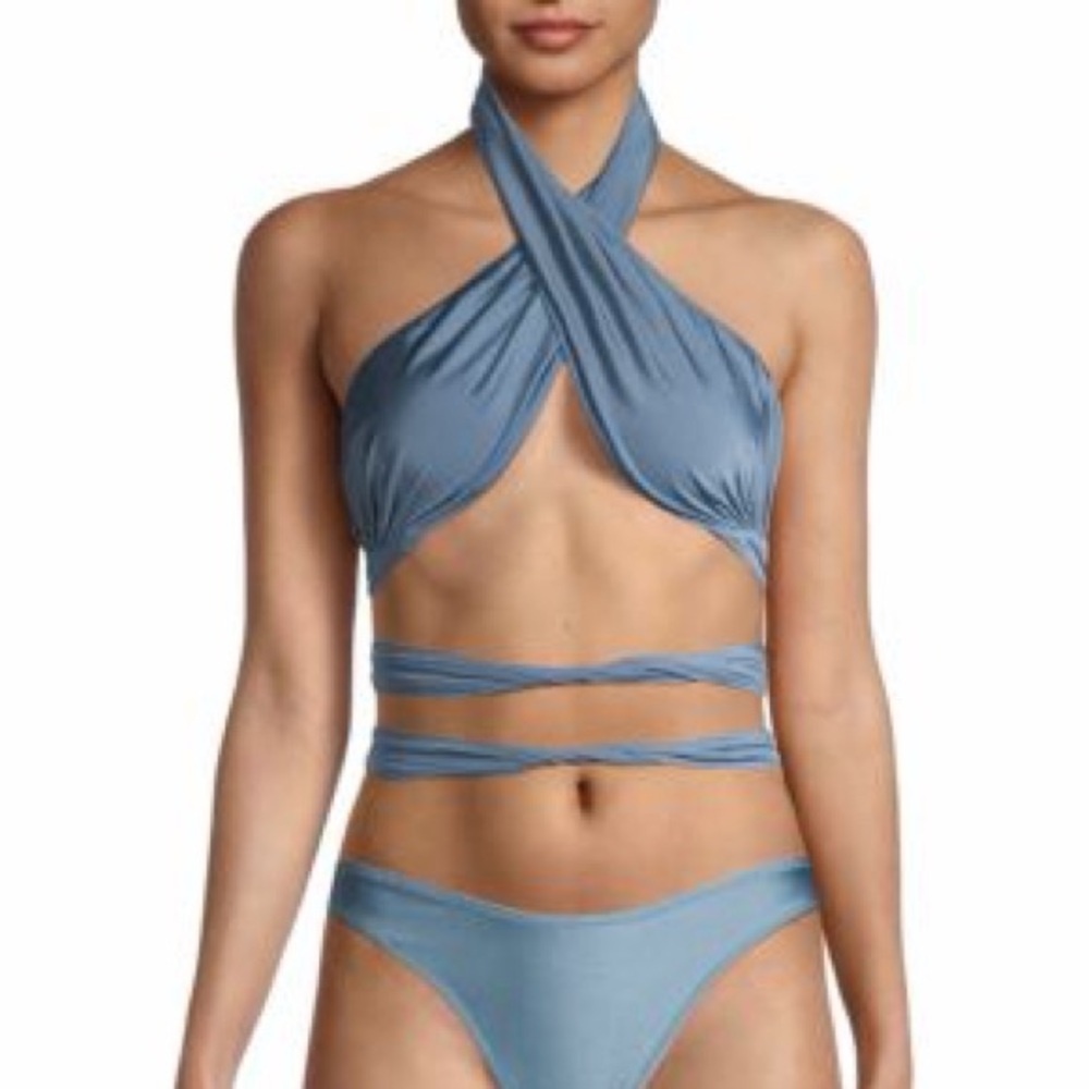 Tropic of C Bianca Top in Galaxy Blue Sz L NWT